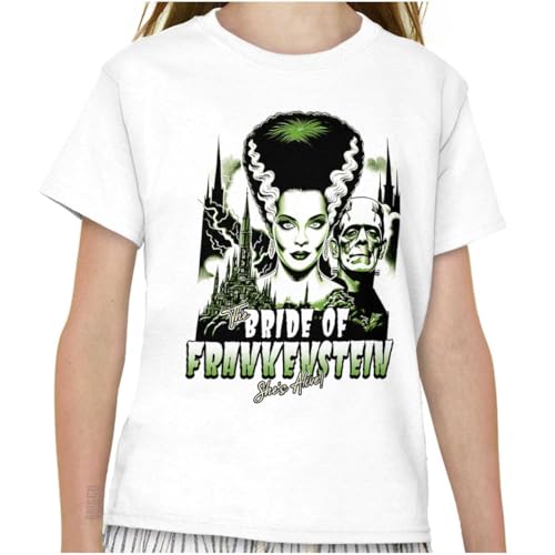 Bride of Frankenstein Movie Poster Girls Kids T Shirt Tees