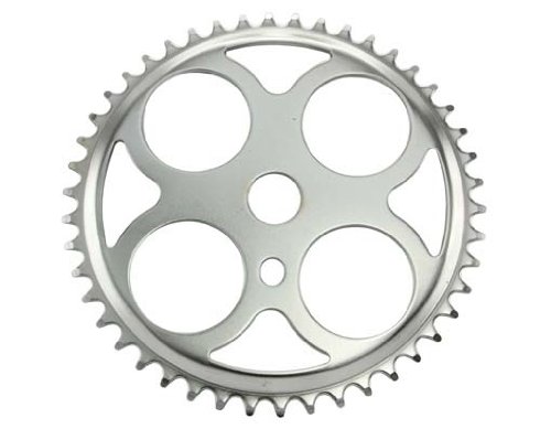 4 Circles Bike Steel Sprocket/Chainring, 46T Chrome, Various Thickness