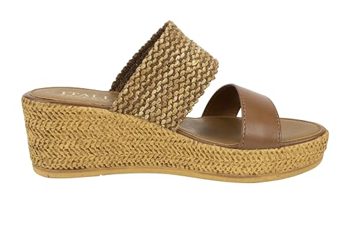 ITALIAN Shoemakers Inessa Womens Platform Wedge Espedrille and Raffia Sandal for Women4