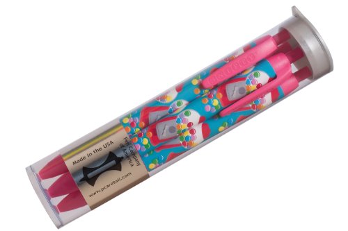PCA SNIFTY USA Made Scented Pen, Bubblegum Design and Scent, Black Ink, 4 Pens (PSPF101-4Pack)