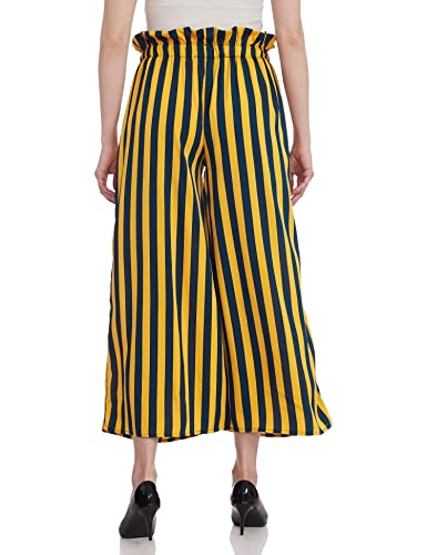 Image of A.T.U.N. (ALL THINGS UBER NICE) Womens High Rise Printed Regular Palazzo | Ankle Length Relaxed Fit Pant