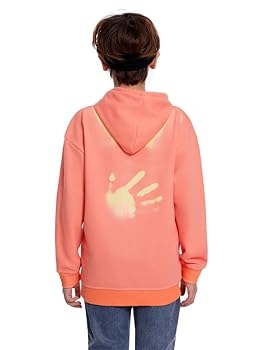 PULLOVER HOODIE CHILDHOOD（オレンジ） Mens Anime Hoodie Size L Yellow/Orange Lightweight Demon