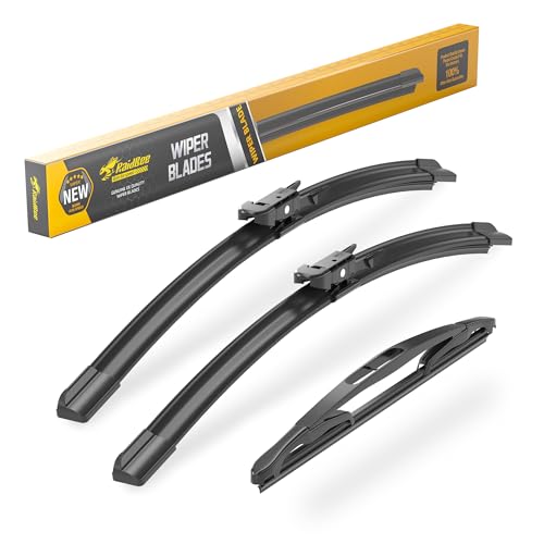 Raidbee® 20"+20" Windshield Wiper Blades with 12" Rear Wiper Blade