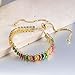 CiNily Adjustable Tennis Bracelets for Women Rainbow Cubic Zirconia Bracelet 14K Gold Plated Hypoallergenic Slider Bracelet Jewelry