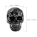 Meibaolin Skull License Plate Screw Fasteners Decorative Cool Funny License Plate Bolts License Plate Frame Kit 4 Pcs Aluminum Alloy Universal Fit Most Cars Truck Motorcycle Vehicle Black