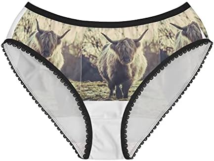 Scottish Highland Cow Panties, Scottish Highland Cow Underwear, Briefs, Cotton Briefs, Funny Underwear, Panties For Women