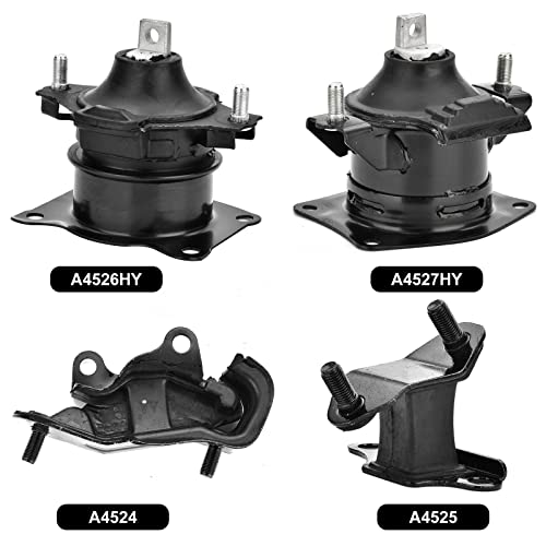 6Pcs Engine Motor Mount Set Compatible With Honda Accord 3.0L 2003-2007 Auto Transmission Motor Mount Replace A4526Hy A4527Hy A4524 A4525 A4544 A4517 #TOP1