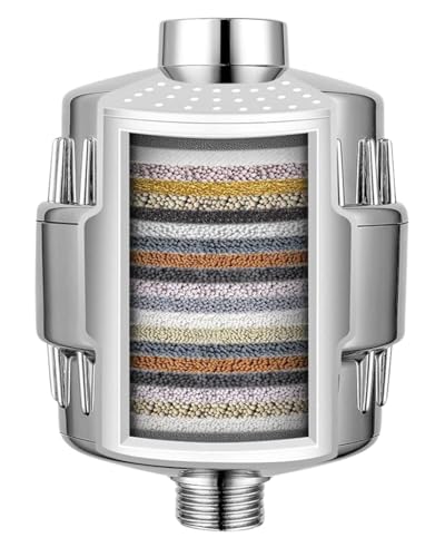 Filtro de Chuveiro Soul Water – 20 Estágios de Filtragem – Remove Cloro, Metais Pesados e Odores – Com Vitamina C, Zeólita e Minerais – Pele Mais Hidratada e Cabelos Preservados