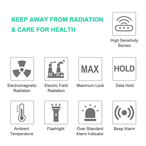 Medidor EMF portátil para radiación electromagnética miniatura 7