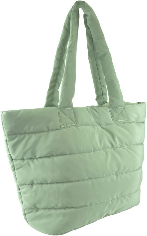 Undercover Large Padded Puffer Style Fashion Tote Quilted Shoulder Bag