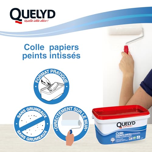 Colle papiers peints intissés Quelyd application directe mur sans coulure - 5