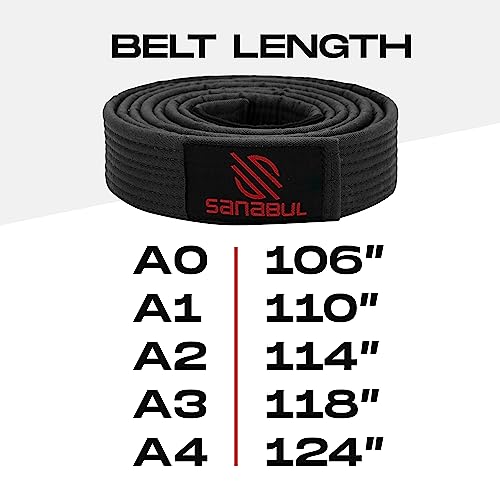 Sanabul Bjj Belt Black A3 #TOP5