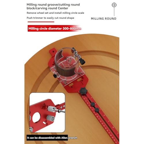 Cercle de fraisage précis et base de rainurage stable pour machine D