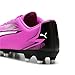 PUMA Mens Ultra Play Firm, Artificial Ground Soccer Cleats, Poison Pink Mens White Mens Black, 12