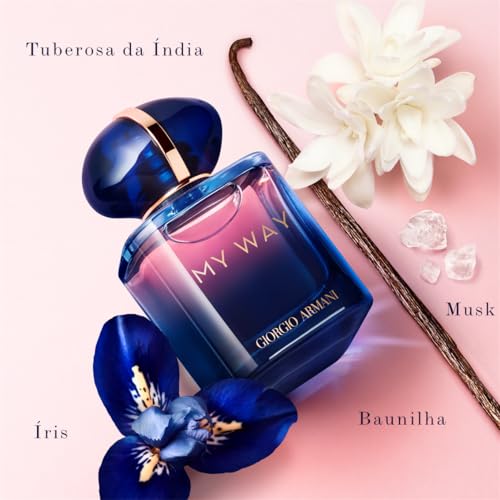Armani Beauty, My Way Parfum, 50ml, Giorgio Armani Perfume Feminino, Floral Intenso e Doce, Fragrância com Notas de Tuberosa da Índia, Íris e Baunilha Armani Beauty, My Way Parfum, 50ml, Giorgio Armani Perfume Feminino, Floral Intenso e Doce, Fragrância com Notas de Tuberosa da Índia, Íris e Baunilha - Imagem 3