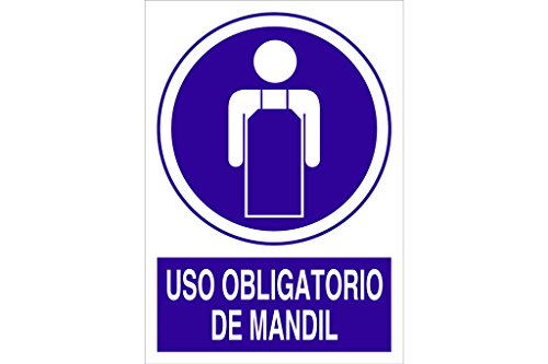 Cofan - Plimpo Señal Poliestireno 297X210 Uso Obligatorio De Mandil En Oferta Cofan O48Tpl297210 Señal Poliestireno, 297 X 210 Mm