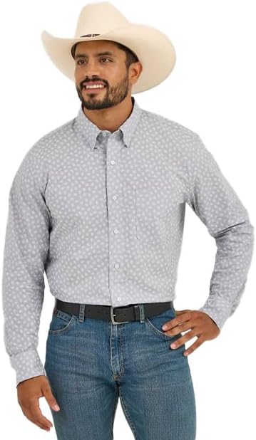 Wrangler Men's Cody Johnson Grey Paisley Shirt