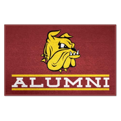 FANMATS 31051 University of Minnesota-Duluth Alumni Starter Mat | Red | 19"x30" | Bulldog Head Primary Logo & Alumini Wordmark