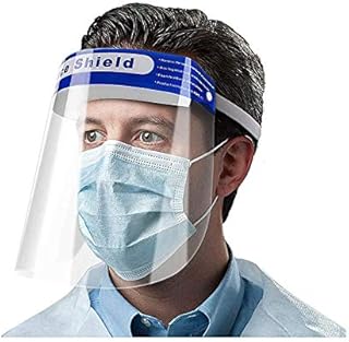 VISIERA DI PROTEZIONE SCHERMO VISO TRASPARENTE PLEXIGLASS PARASCHIZZI PROTETTIVA (DPI CERTIFICATO) (1)