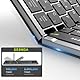 seenda Faltbare Bluetooth Tastatur mit Touchpad, Wiederaufladbare Kabellose Klappbare Tastatur mit Trackpad für Android Windows iOS Mac Handy Tablet Laptop, DE QWERTZ, 3 Bluetoothkanälen, Schwarz
