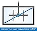 Mount-It! Extra Long TV Ceiling Mount Bracket, 10Ft Pole, Full Motion 360° Rotation, Fits 32–75