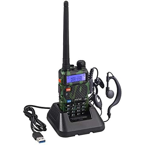 eSynic UV-5R Walkie Talkie Banda Dual VHF/UHF Cover