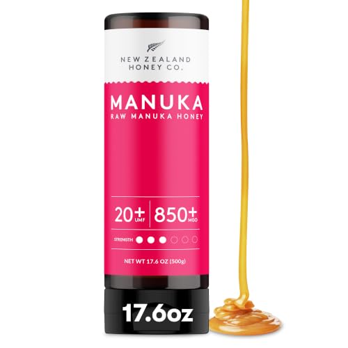 Image of New Zealand Honey Co. Pure Manuka Honey UMF 20+ Squeezy | 500g | 17.6oz | Squeezable UMF Manuka Honey