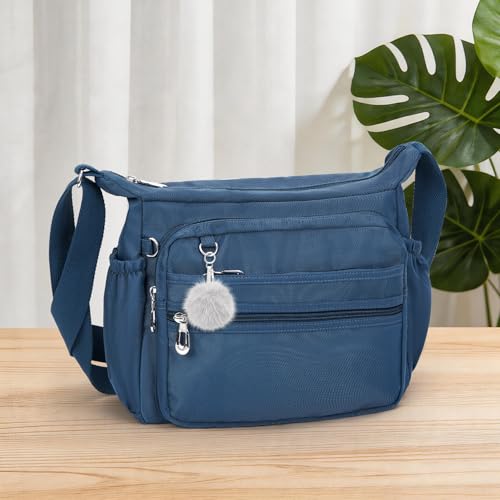 Image of NOTAG Crossbody Bag for Women Waterproof Shoulder Bag Messenger Bag Casual Nylon Purse Handbag