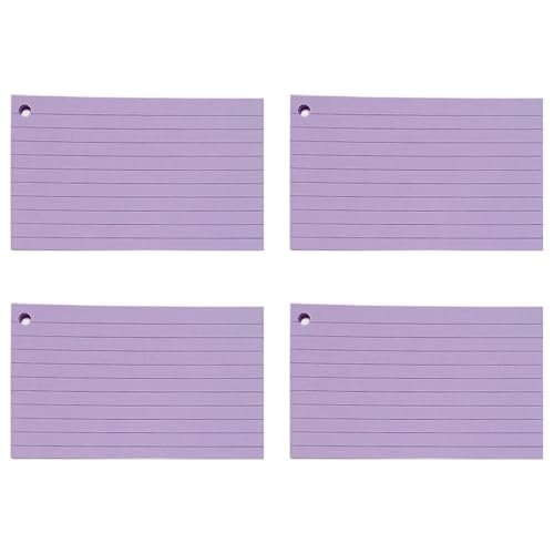 200pcsカラースタディカード3x5inch Lined Lined Notecard With Metal Rings For Note-taking&Journaling Travel Noteカード