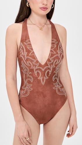 L'AGENCE Women's Lisa Bolero Plunge One Piece2