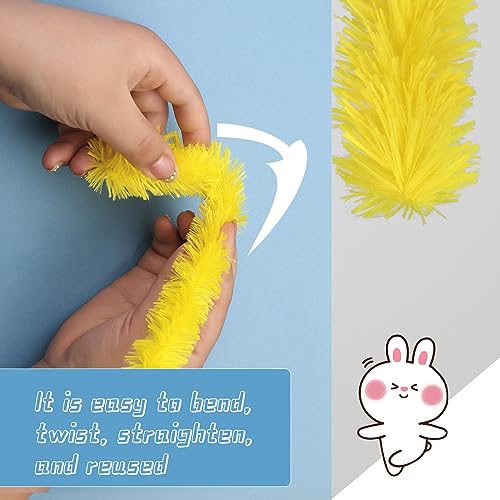 Snapklik.com : Yellow Pipe Cleaner, Pipe Cleaners Craft, 30mm Super ...