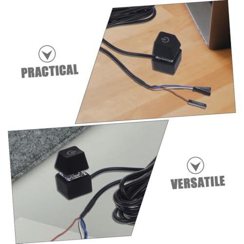 Cable botón encendido PC extensor para torres bajo mesa y accesorios ordenador 3