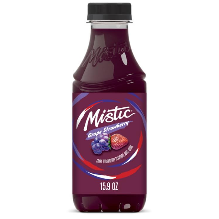 Weinner Mistic Juice, 16 Fl Oz (Pack of 12, Grape Strawberry)