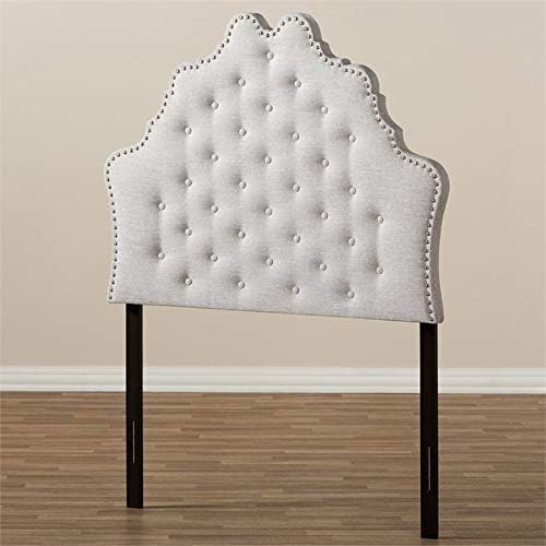 Miniatura 6 de Baxton Studio Hilda - Cabecera capitoné de doble panel en color beige grisáceo