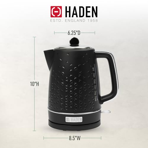 Haden-Starbeck-17-Liter-Stainless-Steel-Electric-Water-Kettle-Black-Chrome Haden Starbeck 17 Liter Stainless Steel Electric Water Kettle Black Chrome