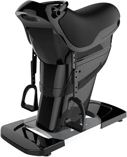 電動乗馬マシン - シェイキング腹部フィットネスデバイス 3Dシミュレーションホーム機器 20スピード グレー-Black