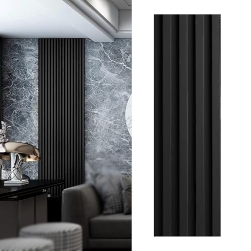 Paneles de pared de madera con diseño modular de listones modernos 2