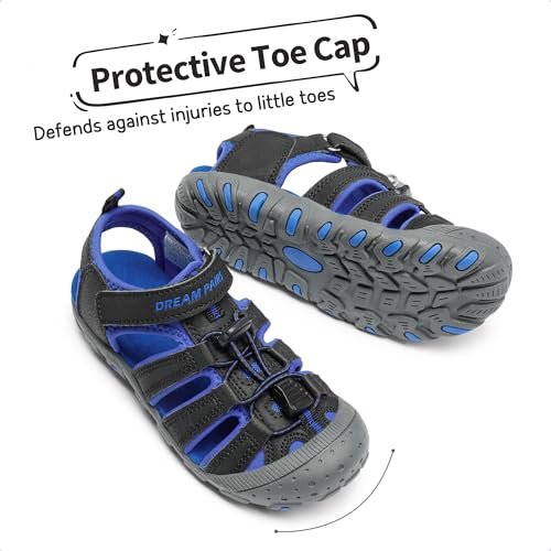Image of DREAM PAIRS Boys Girls Closed-Toe Outdoor Summer Sport Sandals（Toddler /Little Kid /Big Kid）