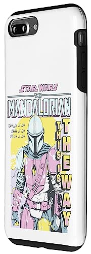 Coque iPhone 7 Plus / 8 Plus Star Wars The Mandalorian motif Pop Art Comic - 2