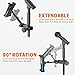 JUBOR Tablet Holder for Microphone Stand, Mic Music Stand Tablet Holder for iPad, Smartphone Tablet Mic Stand Mount for Shee Music Fits Devices from Screen Size 4.7 to 12.9 Inches