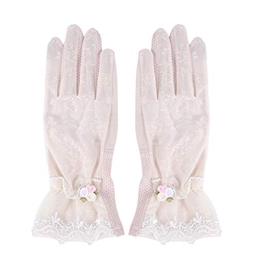 KOMBIUDA Biking Gloves Touch Screen Ice Silk Sunscreen Non-Slip Cooling Breathable for Outdoor Activities
