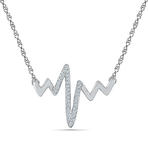 heartbeat diamond necklace