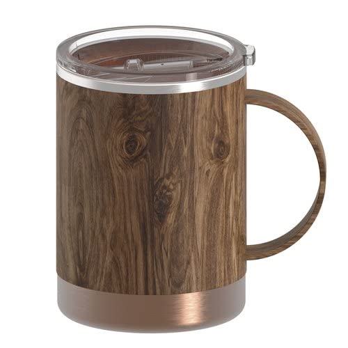 Asobu Ultimate Stainless Steel Ceramic Coating Mug 400Ml Baby Wood