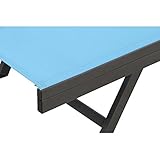 Siena Garden Liege Tropic, 194x60x98cm, Gestell: Aluminium, in anthrazit, Fläche: Ranotex-Gewebe in sky blue - 9
