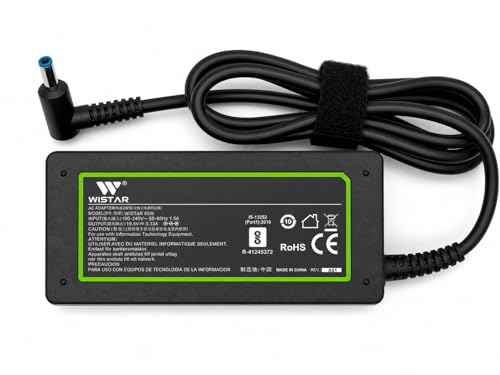 Image of WISTAR 65W Laptop Charger for Hp ProBook Adapter 250 255 256 240 246 210 G7 G6 G5 G4 G3 G2 G1 Charger HP elitebook Folio 1040 G1 G2 G3