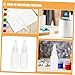 KONTONTY 12pcs Industrial Precision Glue Applicator Bottles Paint Squeeze Bottles Thickened Plastic Nozzles for Easy Dispensing