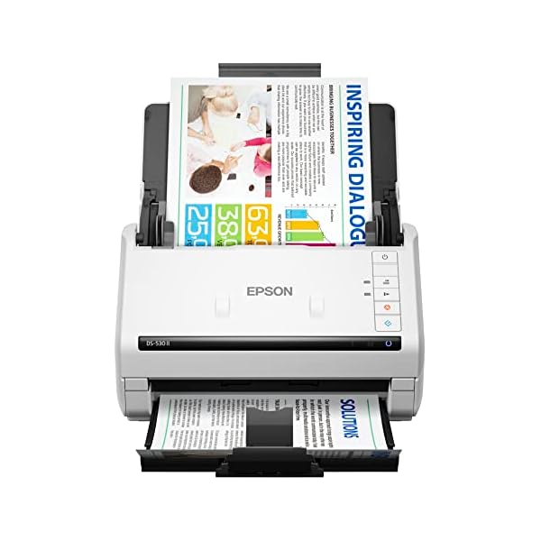 Epson DS-530 II Color Duplex Document Scanner for PC and Mac with Sheet-fed, Auto Document Feeder (ADF)