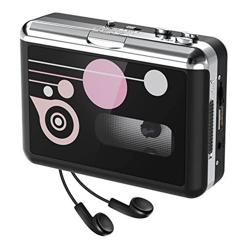Cassette to MP3 Converter,Cassette Player, Portable Cassette Converter Recorder Convert Tapes to Digital MP3 Save into USB Flash Drive Cassette to MP3 Converter,Cassette Player, Portable Cassette Converter Recorder Convert Tapes to Digital MP3 Save into USB Flash Drive