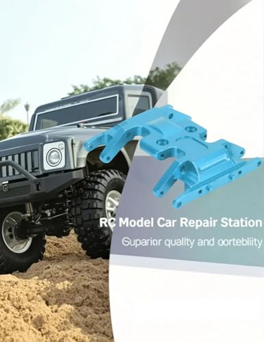 Zentrale Unterfahrschutzplatte, Getriebehalterung mit Platte für Axial Scx24 1/24 Rc Carblue (Blue)