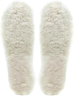 天然羊毛100% 中敷き インソール 暖かい ホワイト 白 選べるサイズ 22.5cm ~27.5cm ふわふわ もこもこ ウール 柔らかい ボアインソール 極厚 保温 防寒 吸水 防臭 ムレない 温かい 冷え性 レディース メンズ シューズ 中敷 靴 くつ スニーカー ブーツ ムートン 寒冷地 (24cm)